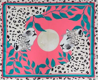 Brigitte Copricostume con stampa ghepardo - Bianco