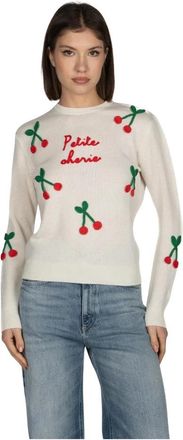 MC2 Saint Barth New Queen Sweatshirt - Dames - Ronde hals truien - Veelkleurig - L - Wol - Truien & Vesten