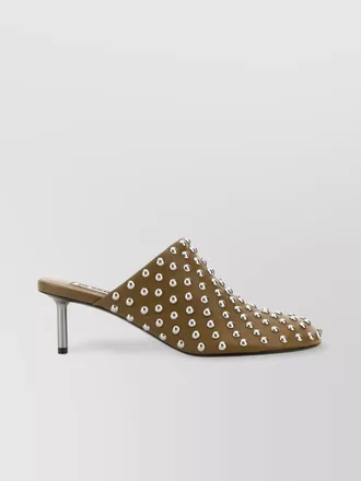 Jil Sander studded leather mules