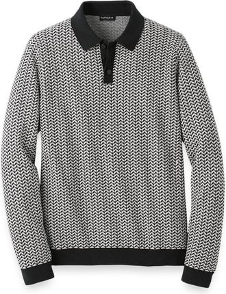 Paul Fredrick Cotton Three-button Polo