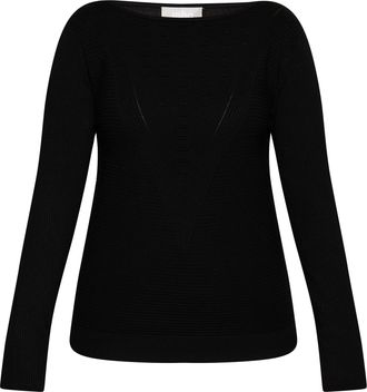 Usha Gebreide trui Dames zwart