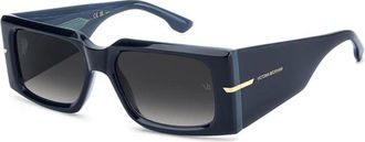 Victoria Beckham 7008/S Zonnebril - unisex - Zonnebrillen - Blauw - 55 MM - Accessoires