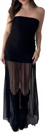 Blue Blush The Ella Maxi Dress In Black