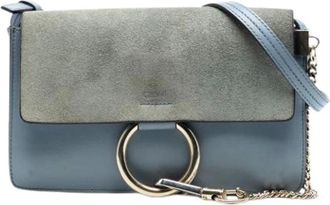 Chlo&eacute; Pre-owned Cross Body Bags, female, Blue, Size: ONE SIZE Pre-owned Leather Crossbody Bag