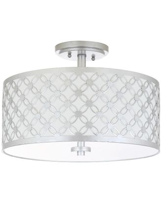 Safavieh Hutch 3-Light Silver Flush Mount