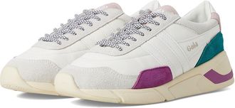 Gola Eclipse Trident Womens Shoes White/Foxglove/Chalk Pink : 6 B - Medium, Leather