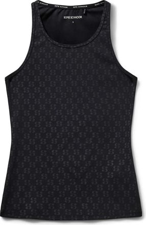 Sofie Schnoor Klassieke trainingstop met stijlvol logo - Dames - Tops zonder mouwen - Zwart - S - Polyester - Tops