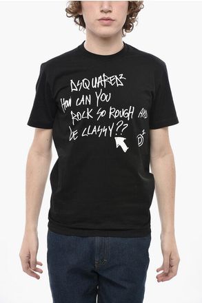 Dsquared2 Crewneck T-Shirt COOL FIT Solid With Contrast Print size Xs