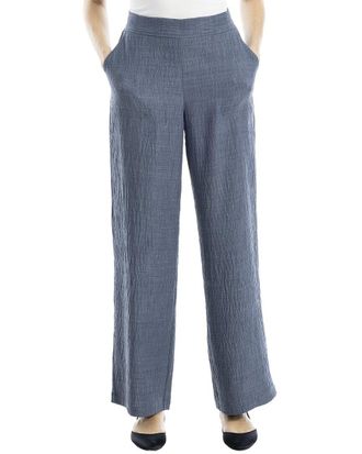 Max Studio Textured Woven Wide Leg Pant