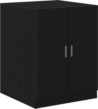 vidaXL Washing Machine Cabinet Black Oak 70.5 x 71.5 x 91.5 cm vidaXL