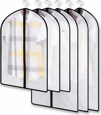 OEM Opciones De Almacenamiento Adicionales: Bolsa Para Ropa Transparente Y Antipolillas, Juego De Bolsas Para Ropa A Prueba De Polvo, Ideal Para El Armari