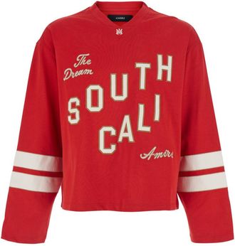 Amiri Red Full Sleeves T-Shirt