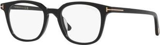 Tom Ford 51mm Square optical glasses in Black at Nordstrom