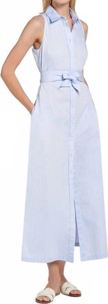 Camicettasnob Principio Maxi Dress In Blue