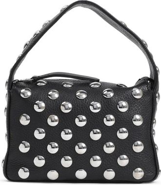 Khaite Handbags, female, Black, Size: ONE SIZE Black Shoulder Bag with Studded Details