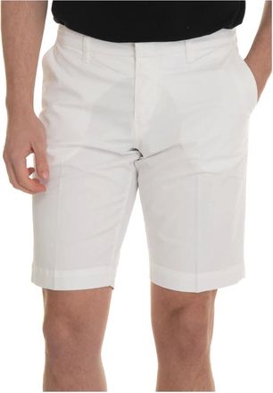 Fay Heren, Korte broeken, Wit, Maat: W40 Katoen