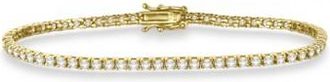 Allurez Eternity Diamond Tennis Bracelet 14k Yellow Gold (3.51ct)