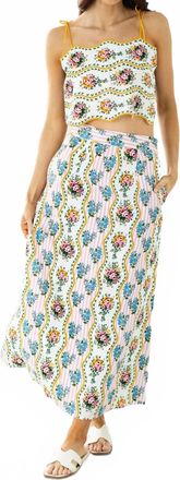 PINK CITY PRINTS Prints Sicily Skirt In Pink