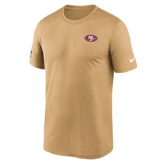 Nike San Francisco 49ers Legend Small Logo Nike Mens Dri-FIT NFL T-Shirt in Brown | 02TI79V73-FEJ