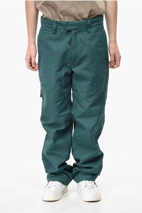 Off-white Cotton-Blend Chino Pants with Corduroy Details size 31