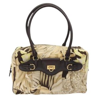 Ferragamo Pre-owned Handbags, female, Multicolor, Size: ONE SIZE Pre-owned Gancini shoulder bag