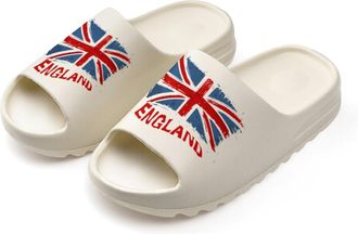 Generic England Flag Slides for Women Men Soft Thick Bottom Coconut Slippers Sandals for Bathroom Beach