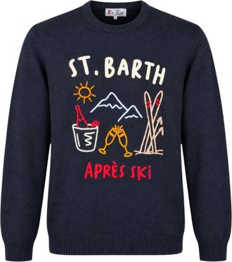 MC2 Saint Barth Heron Sweater - Heren - Ronde hals truien - Blauw - L - Truien & Vesten