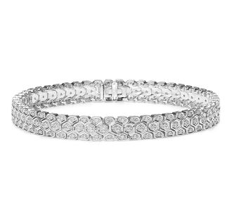 The Diamond Store Evening Bracelet 1.00CT Lab Diamond in 925 Silver