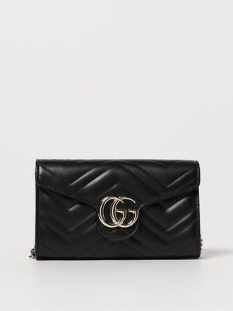 Gucci Mini borsa a busta GG Marmont in nappa matelass&eacute; con tracolla