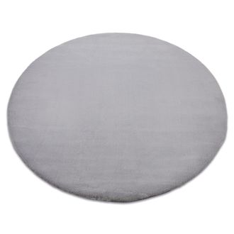 RugsX RugsX Bunny Rug in Grey | Size: 160 cm diameter