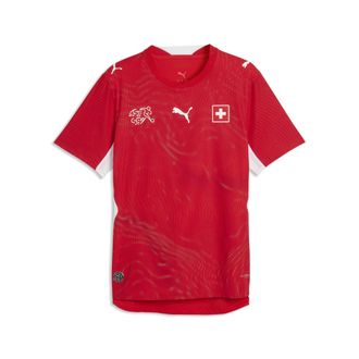 Puma Maglia Home Svizzera Authentic 2026 da uomo, Accessori, Rosso, 3XL