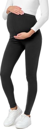 Be Mammy Womans Maternity Leggings Tights BE20-230 (Graphite, XL)