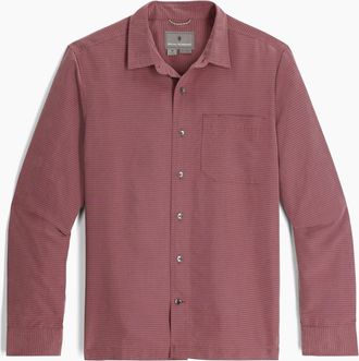 Royal Robbins Mens Desert Pucker Dry Long Sleeve Top In Wild Rhubarb