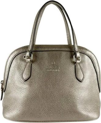 Gucci Pre-owned Handbags, female, Beige, Size: ONE SIZE Pre-owned Vintage Handbag