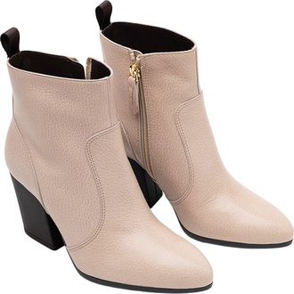 Hogan Pointed-Toe Leather Bootie