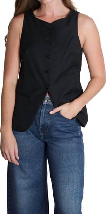 Alex Mill Anna Vest In Rich Black