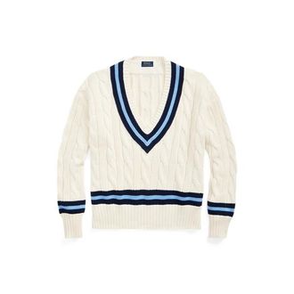 Polo Ralph Lauren Maglia da cricket in cotone a trecce