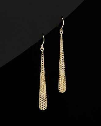 Italian Gold, Inc 14K Italian Gold Round Cut-Out Drop Earrings