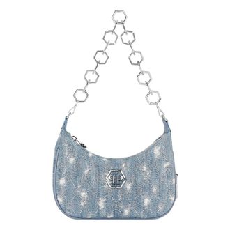 Philipp Plein Dames, Tassen, Blauw, Maat: ONE Size Denim