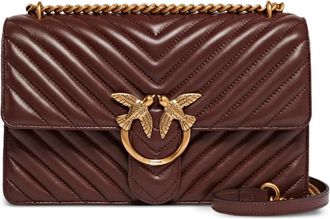 Pinko Borsa a spalla Love One media - Marrone