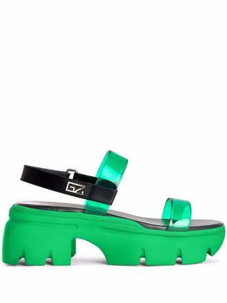 Giuseppe Zanotti Apocalypse Summer leather sandals - Green