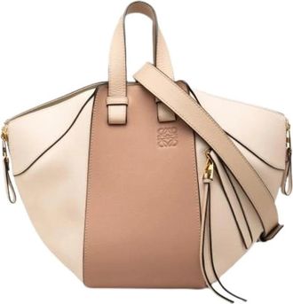 Loewe Pre-owned Hammock - Dames - Vintage Handtas - Beige - ONE Size - Leer - Vintage