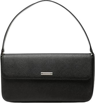 Burberry Pre-owned Shoulder Bag - Dames - Vintage Schoudertas - Zwart - ONE Size - Leer - Vintage