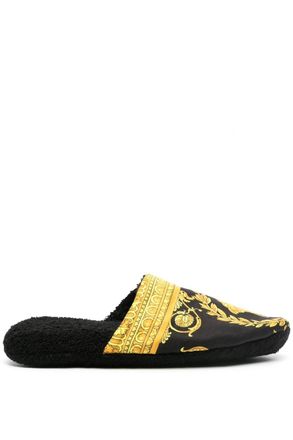 Versace BATH SLIPPERS I HEARTBAROQUE Size: M, colour: BLACK
