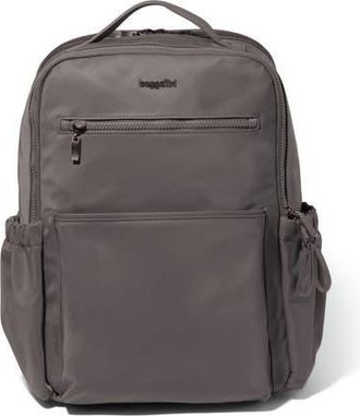 Baggallini Tribeca Expandable Laptop Backpack in Smoke Twill at Nordstrom