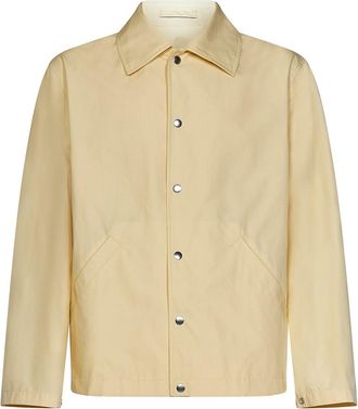 Jil Sander Pastel yellow lightweight cotton popl