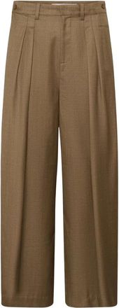 Gestuz Schany Hose - Dames - Wijde Broeken - Bruin - XL - Leer - Broeken
