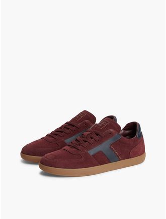 Tommy Hilfiger Mens Tribeca Suede Skater Sneaker - Oxblood - US 11.5 / EU 45
