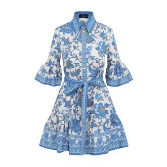 Etro Etro, Shirt Dresses, female, Multicolor, Size: 2XS Belt Mini Dress