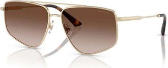 Jimmy Choo London Pilotenzonnebril - Dames - Zonnebrillen - Geel - 58 MM - Accessoires